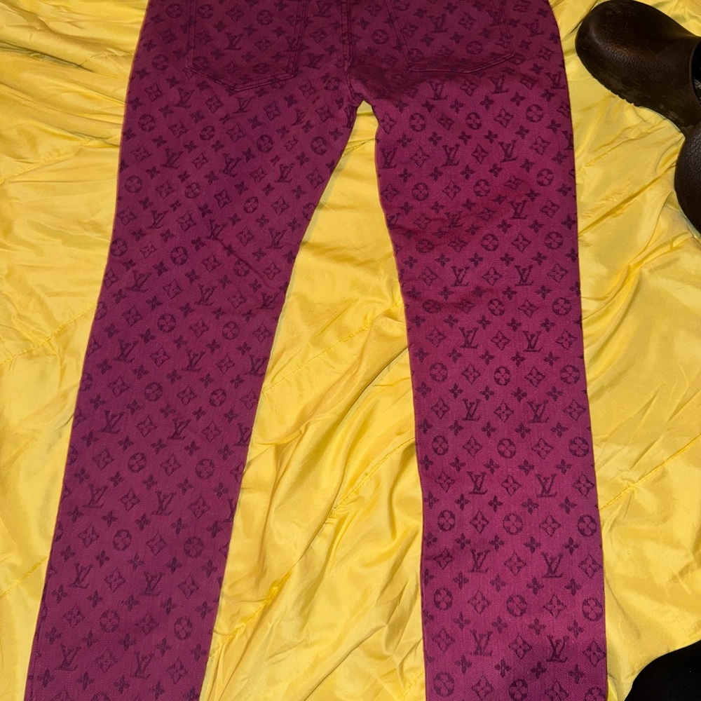 Louis Vuitton Magenta Straight Leg Jeans